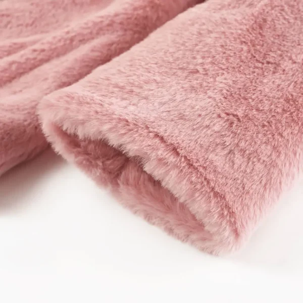 Kids' Coat Faux Fur Pink 128 - Image 5