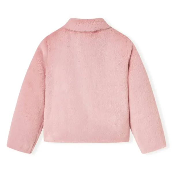 Kids' Coat Faux Fur Pink 116 - Image 2