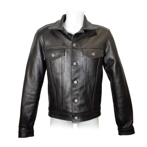 Prowler RED Leather Truker Jacket Extra Large - Image 4