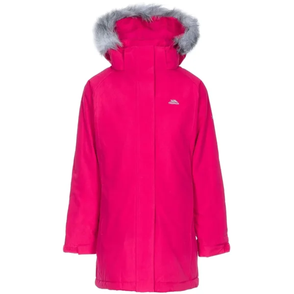 Girls Trespass Fame Waterproof Parka Jacket - Image 15