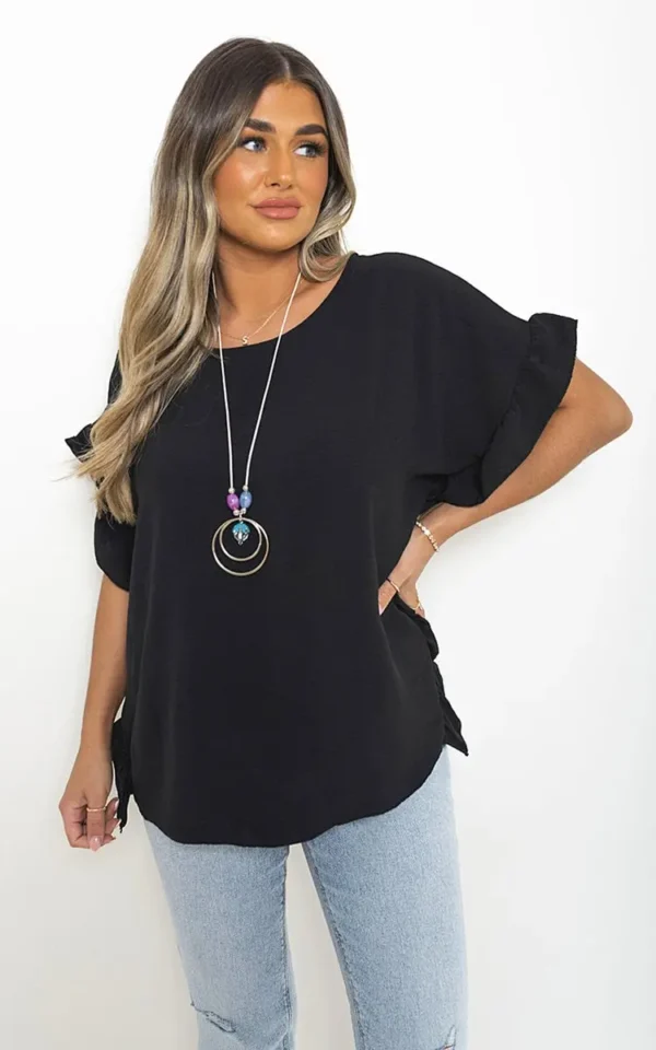 Frill Sleeve Top - Image 5