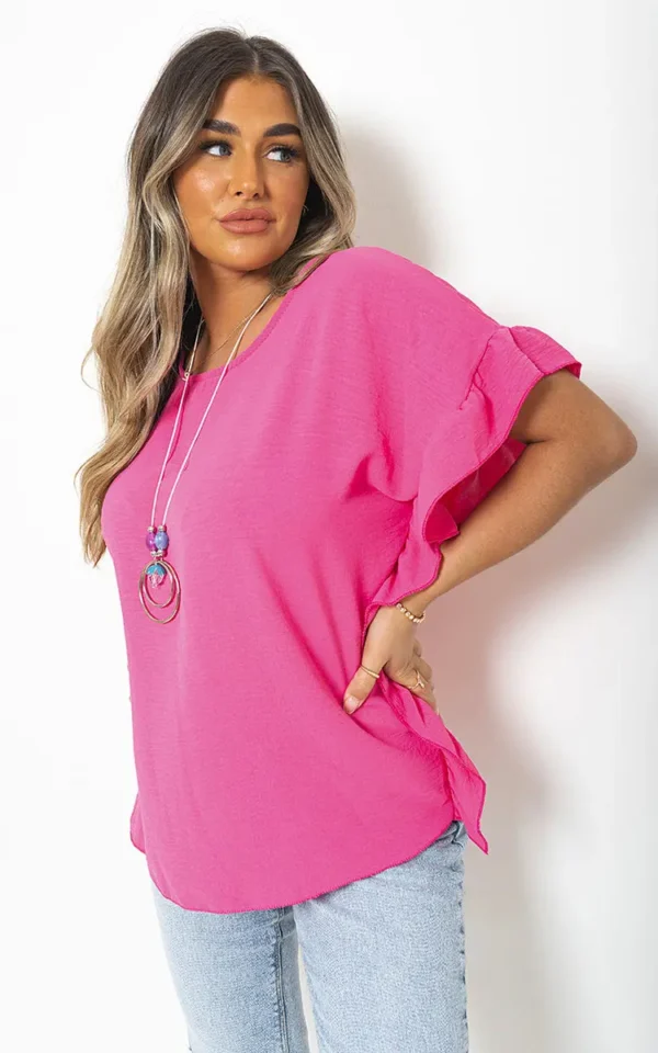 Frill Sleeve Top - Image 7