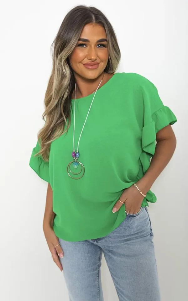 Frill Sleeve Top - Image 13