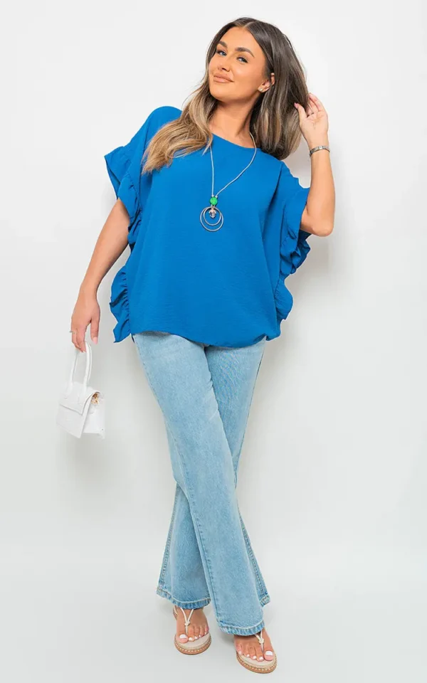 Frill Sleeve Top - Image 21