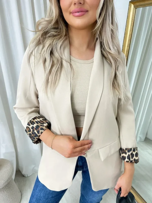 Leopard Print Blazer Jacket - Image 8