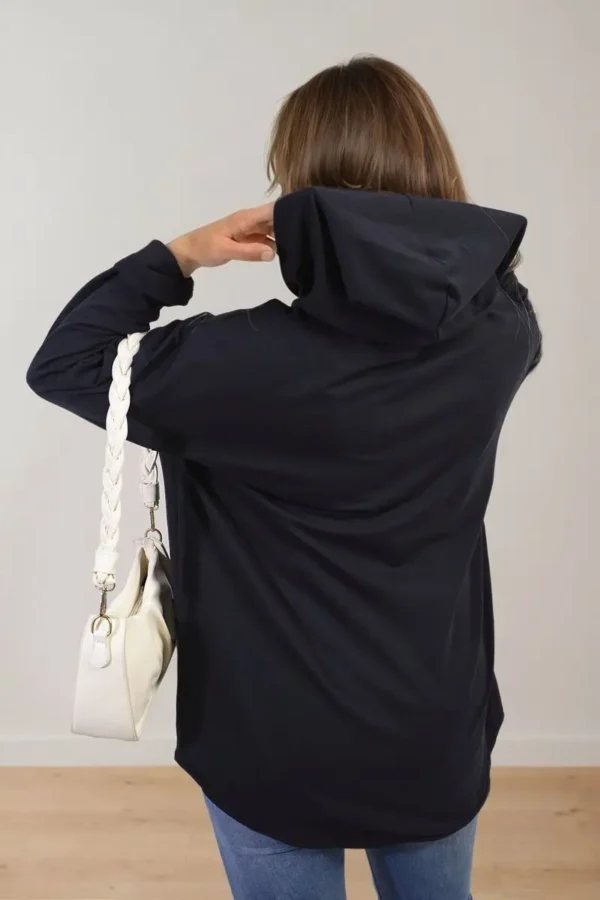 Zip-Up Hooded Jacket with Pockets - Image 6