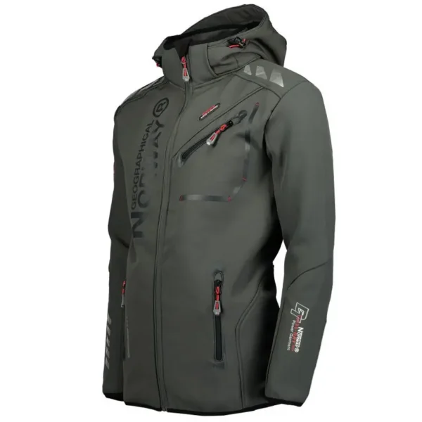 Geographical Norway Royaute ASSOR B MEN 068 M WW1975H/GN/Dark Gray / Black softshell jacket - Image 2