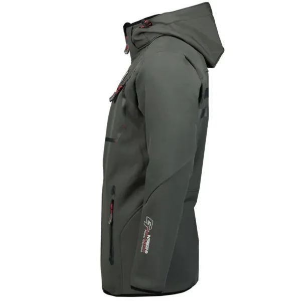 Geographical Norway Royaute ASSOR B MEN 068 M WW1975H/GN/Dark Gray / Black softshell jacket - Image 3