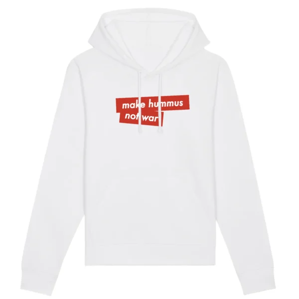 Make Hummus not War - Organic Cotton Hoodie - Image 4