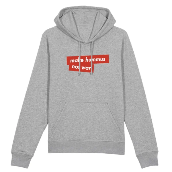 Make Hummus not War - Organic Cotton Hoodie - Image 5