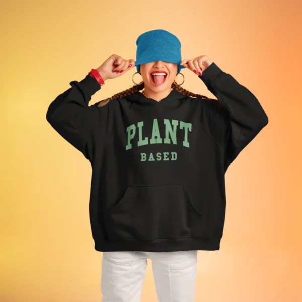 Plant Based - Unisex Organic Hoodie - Image 3