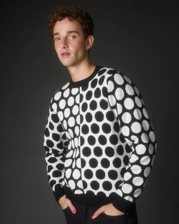 Reversed Circles Wool & Cashmere Jumper Black - Image 2