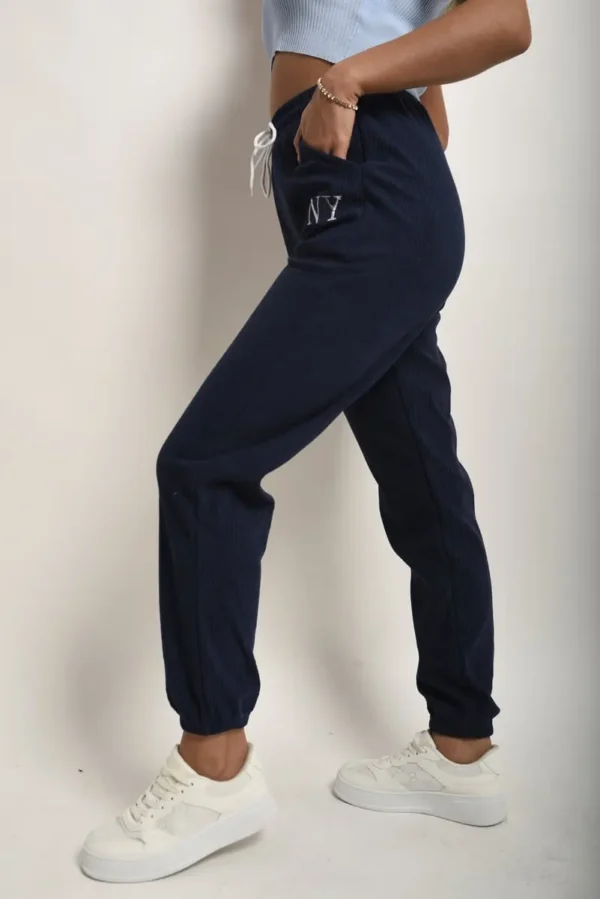 High Waisted Drawstring Trouser with Pockets - Image 2