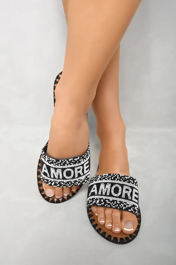 Beaded Amore Slide Sandals - Image 4