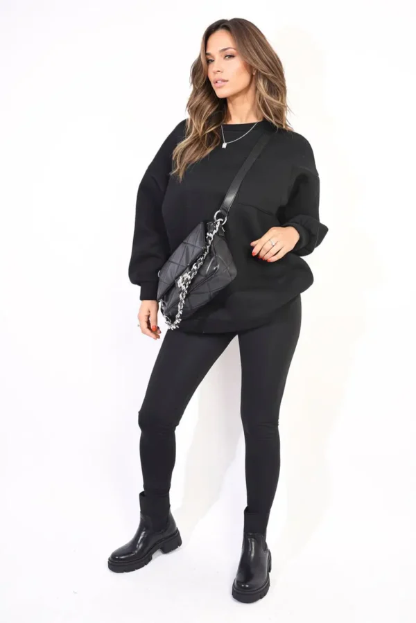 Oversized Pocket Sweatshirt and Leggings Co-ord Set - Image 3