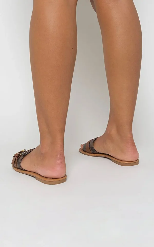 Open Toe Flat Sandals - Image 3