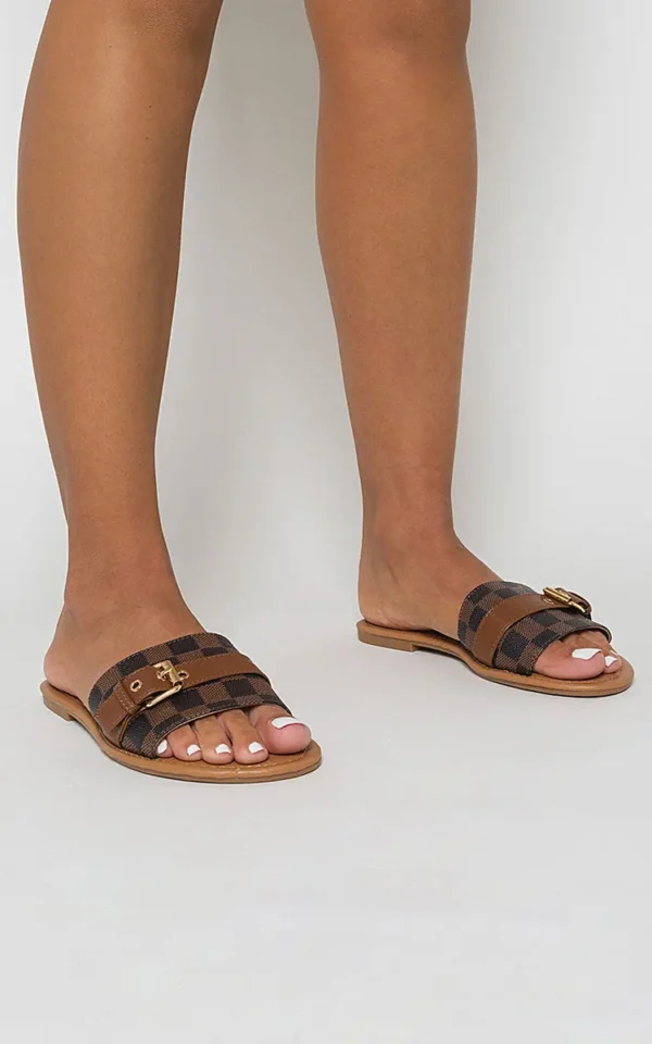 Open Toe Flat Sandals - Image 4