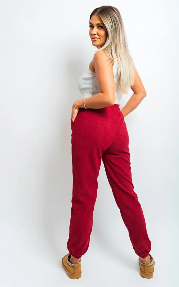 High Waisted Drawstring Trouser with Pockets - Image 33