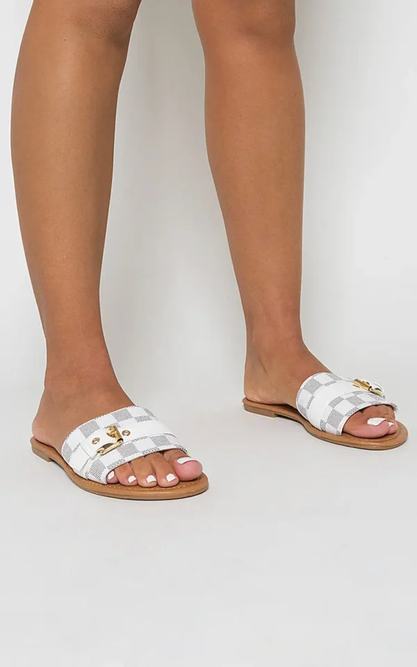 Open Toe Flat Sandals - Image 6