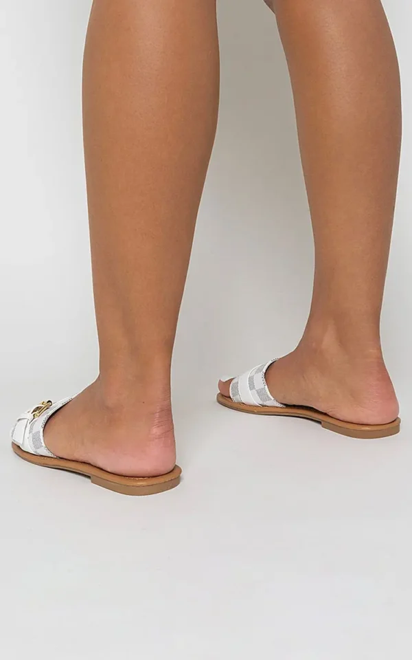 Open Toe Flat Sandals - Image 9