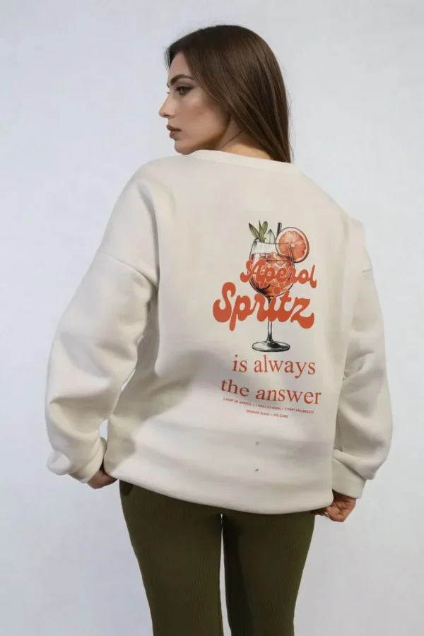 Aperol Spritz Cocktail Graphic Knitted Jumper - Image 3