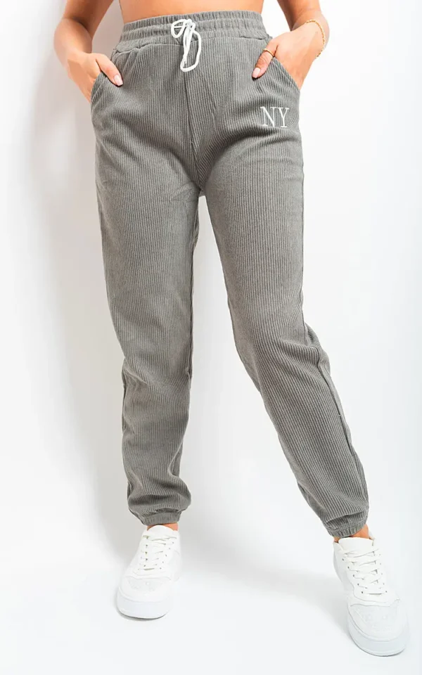 High Waisted Drawstring Trouser with Pockets - Image 36