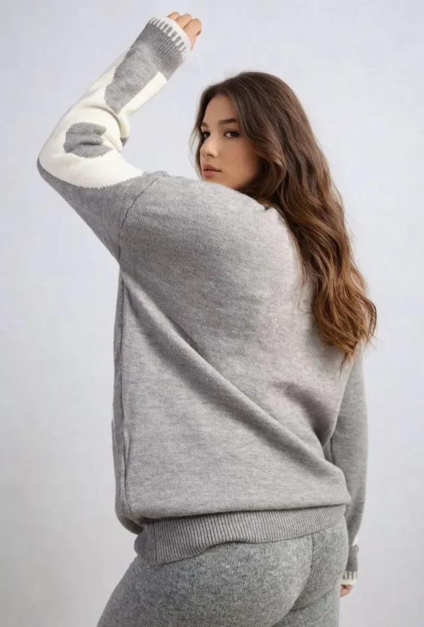 Amour Graphic Long Sleeve Knitted Jumper - Image 10