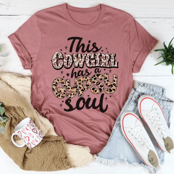 This Cowgirl Has A Gypsy Soul Tee - Image 2