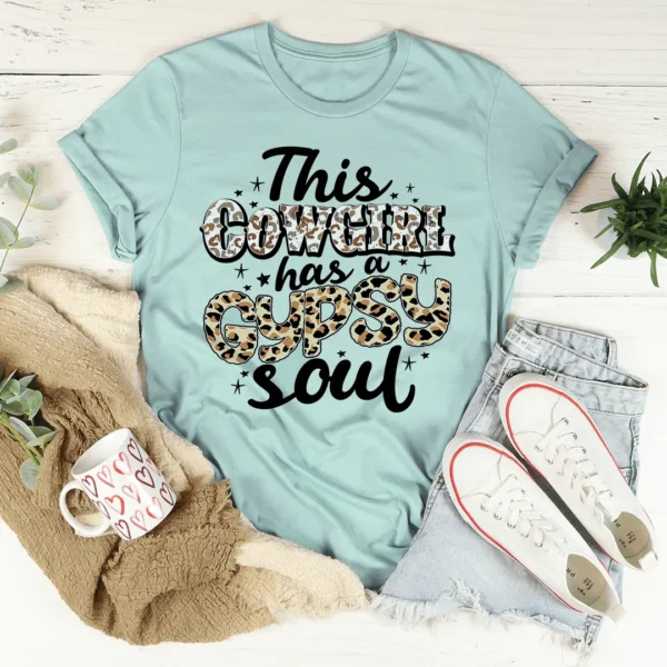 This Cowgirl Has A Gypsy Soul Tee - Image 4