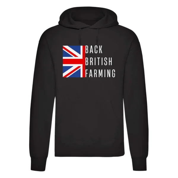 Back British Farmers Printed Hoodie