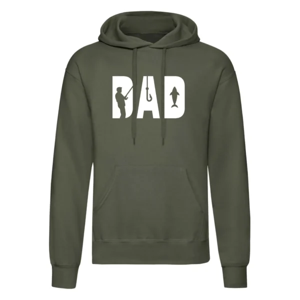 Dad Angling Printed Hoodie - Image 4