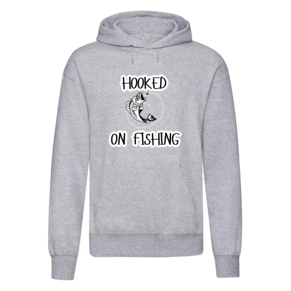 Hooked on Fishing Printed Hoodie - Image 3