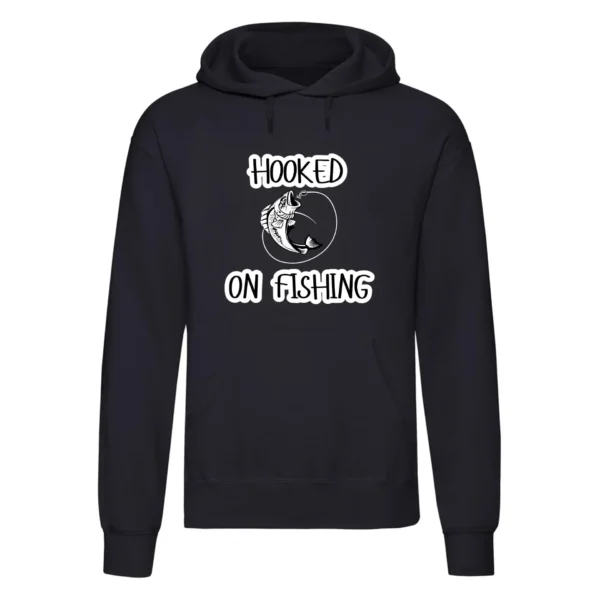 Hooked on Fishing Printed Hoodie - Image 4