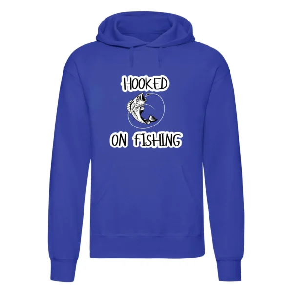 Hooked on Fishing Printed Hoodie - Image 5