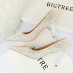 White 7cm Heel