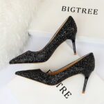 Black 7cm Heel