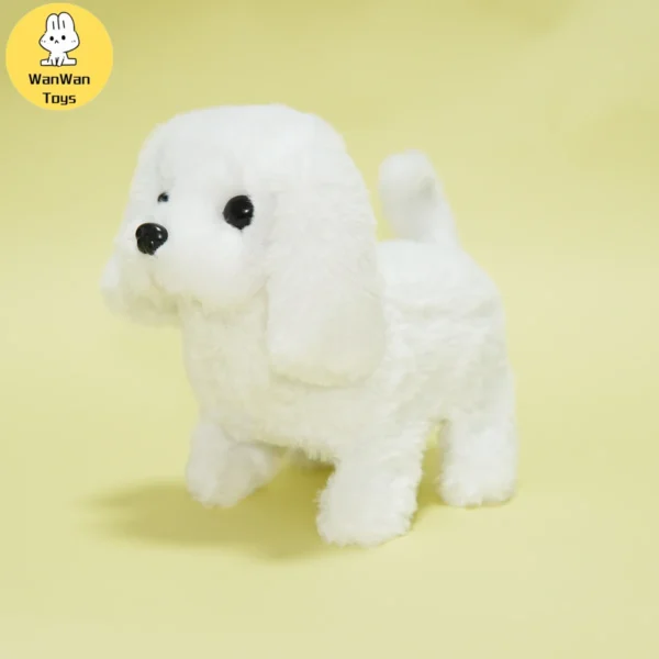 Plush Electric Puppy Simulation Pet Dog Can Walk Teddy Dog â€‹â€‹Golden Retriever Bichon Frize Dog Children Can Bark Run And Rock - Image 11