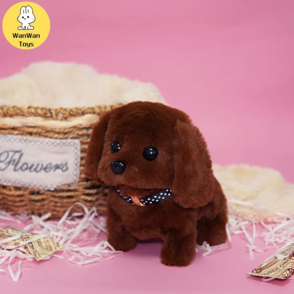 Plush Electric Puppy Simulation Pet Dog Can Walk Teddy Dog â€‹â€‹Golden Retriever Bichon Frize Dog Children Can Bark Run And Rock - Image 10