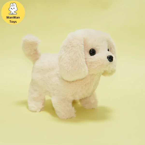 Plush Electric Puppy Simulation Pet Dog Can Walk Teddy Dog â€‹â€‹Golden Retriever Bichon Frize Dog Children Can Bark Run And Rock - Image 5