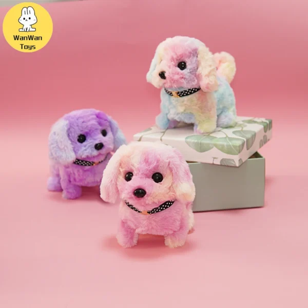 Plush Electric Puppy Simulation Pet Dog Can Walk Teddy Dog â€‹â€‹Golden Retriever Bichon Frize Dog Children Can Bark Run And Rock - Image 2