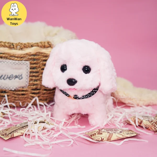 Plush Electric Puppy Simulation Pet Dog Can Walk Teddy Dog â€‹â€‹Golden Retriever Bichon Frize Dog Children Can Bark Run And Rock - Image 13
