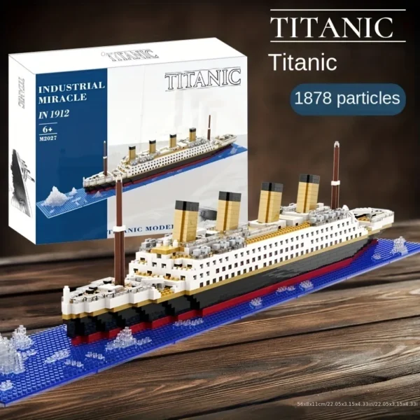 Building block assembly toy Titanic giant boy girl puzzle cruise ship model - Image 2