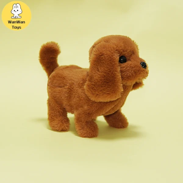 Plush Electric Puppy Simulation Pet Dog Can Walk Teddy Dog â€‹â€‹Golden Retriever Bichon Frize Dog Children Can Bark Run And Rock - Image 6