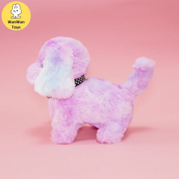 Plush Electric Puppy Simulation Pet Dog Can Walk Teddy Dog â€‹â€‹Golden Retriever Bichon Frize Dog Children Can Bark Run And Rock - Image 3