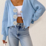 Sky Blue Coat 3 Hand Hook Flower