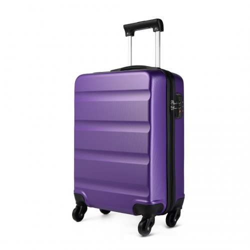 K1991-1L - Kono 19 Inch Horizontal Design ABS Hard Shell Suitcase With TSA Lock - Purple
