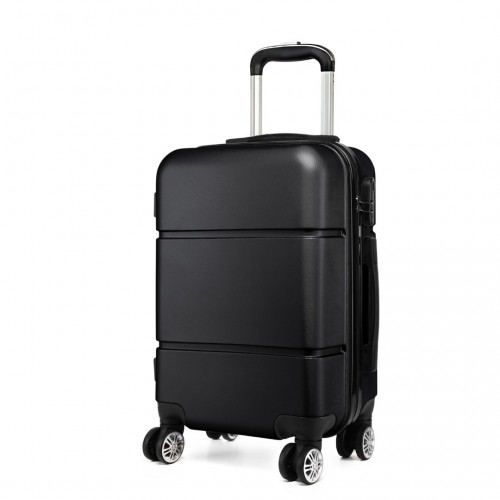 K1995L - Kono Hard Shell ABS Carry On Suitcase 20 Inch - Black