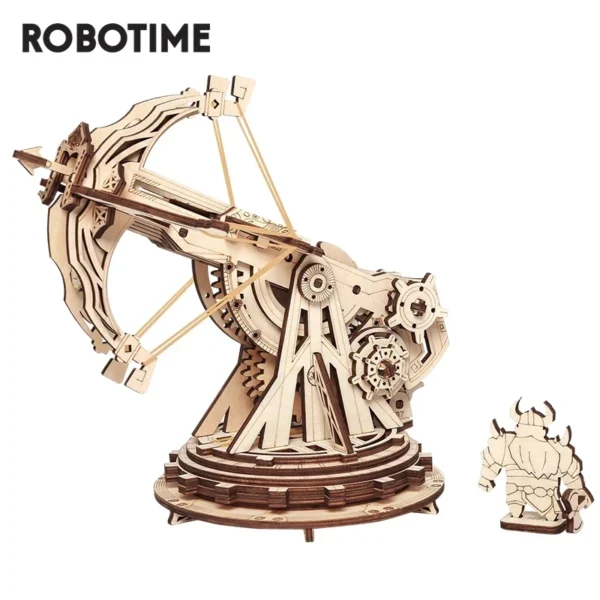 Robotime 3D Wooden Puzzle Medieval Siege Weapons Game Assembly Set Gift for Children, Teens, Adult War Strategy Toy