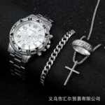 Hexagonal Silver White Set