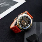 Black Plate Orange Ribbon